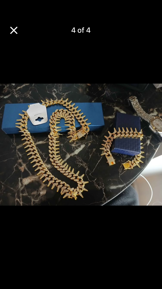 Centipede chain and bracelet