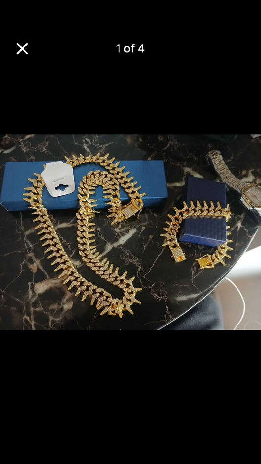 Centipede chain and bracelet